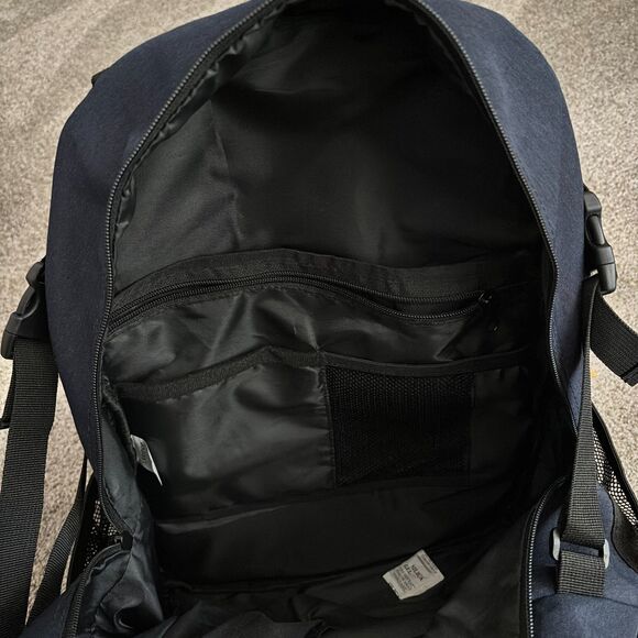 LARIPOP Large Adult Travel Bag Carry On Backpack Hiking Bag HiNavy Blue/Black - Picture 3 of 6